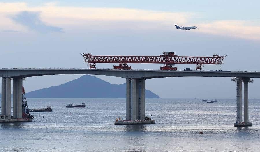 chantier Hong Kong Zhuhai-Macao Bridge