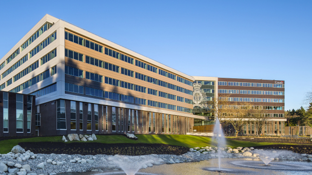 Headquarters of the Royal Canadian Police in Surrey