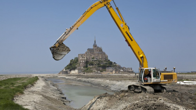 Terrassement Mont Saint-Michel