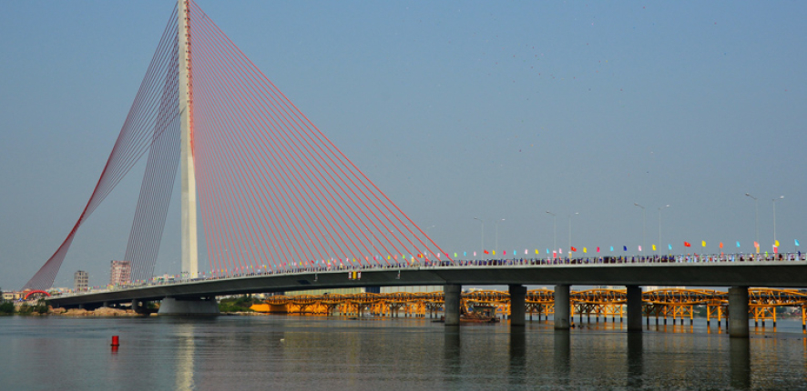 Pont de Tran Thi Ly à Da Nang, Viet Nam