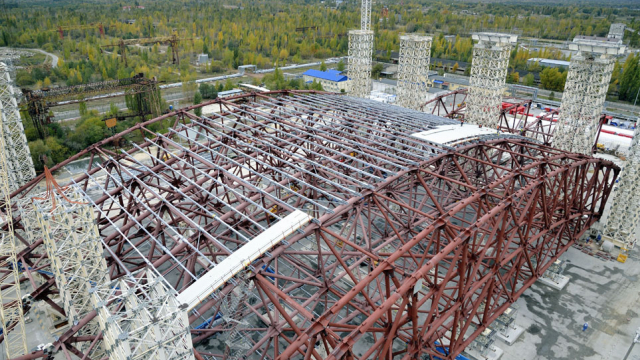 The Chernobyl sarcophagus